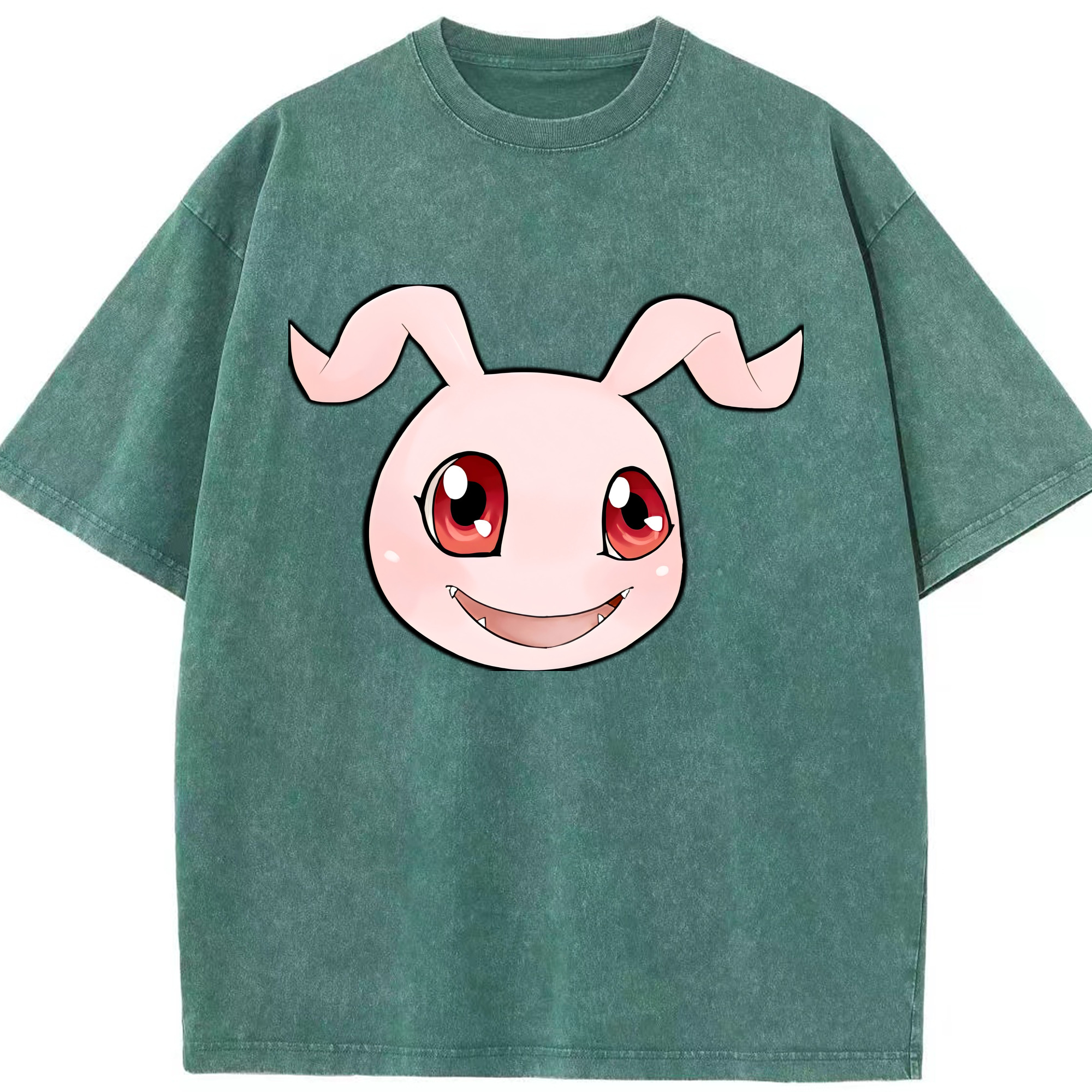 （画像用） Digimon デジタルモンスター/デジモン 綿100% ヴィンテージ風 半袖Tシャツ（フロントプリント）